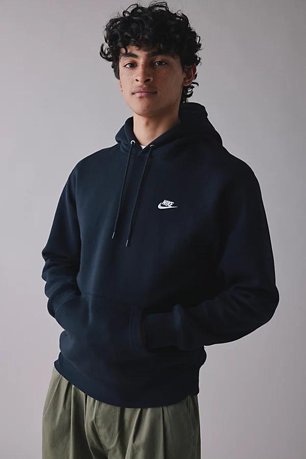 Nike Club Logo Fleece Pullover Hoodie Sweatshirt Mens at Urban Outfitters Product Image