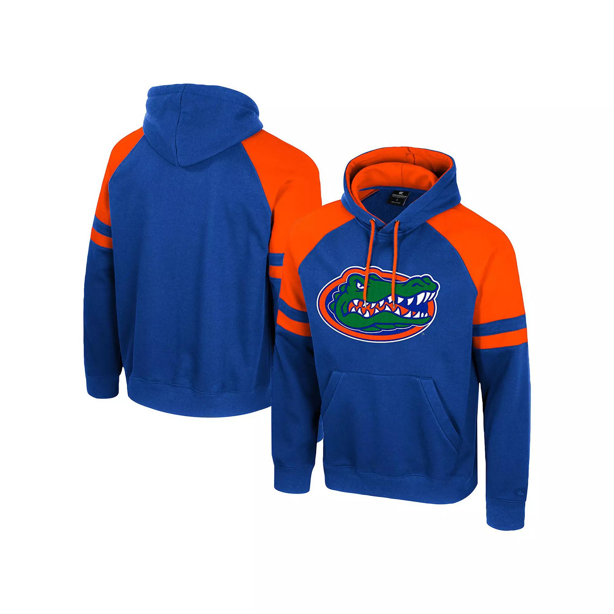 Men's Colosseum  Royal Florida Gators Todd Raglan Pullover Hoodie, Size: XL, Blue Product Image