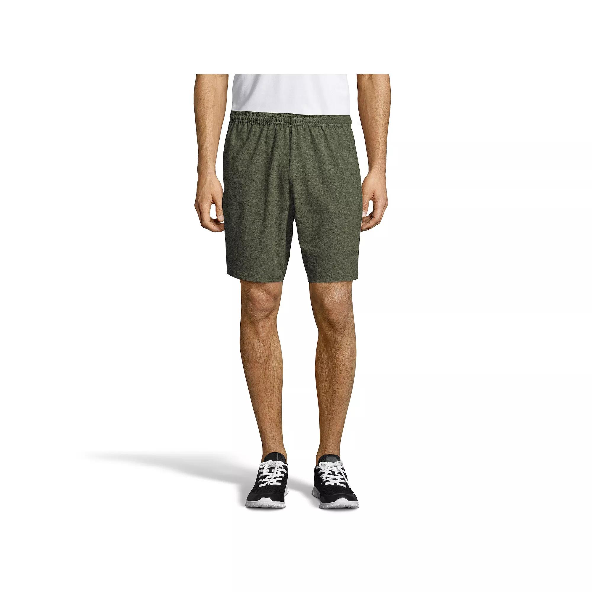 Big & Tall Hanes® Jersey Pocket Shorts, Men's,  Product Image