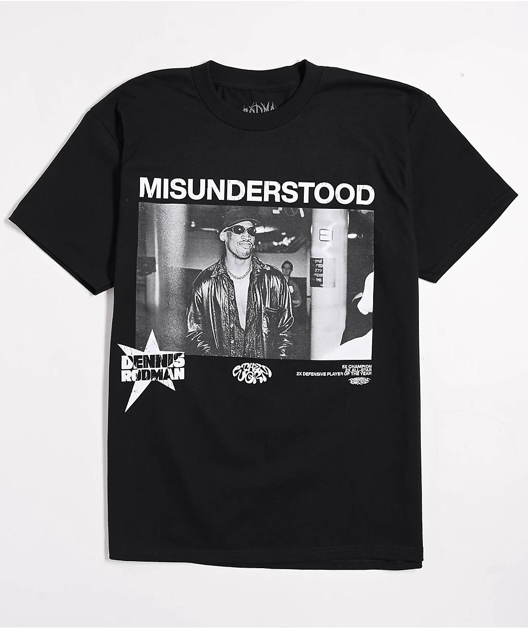 Rodman Apparel Misunderstood Black T-Shirt Product Image