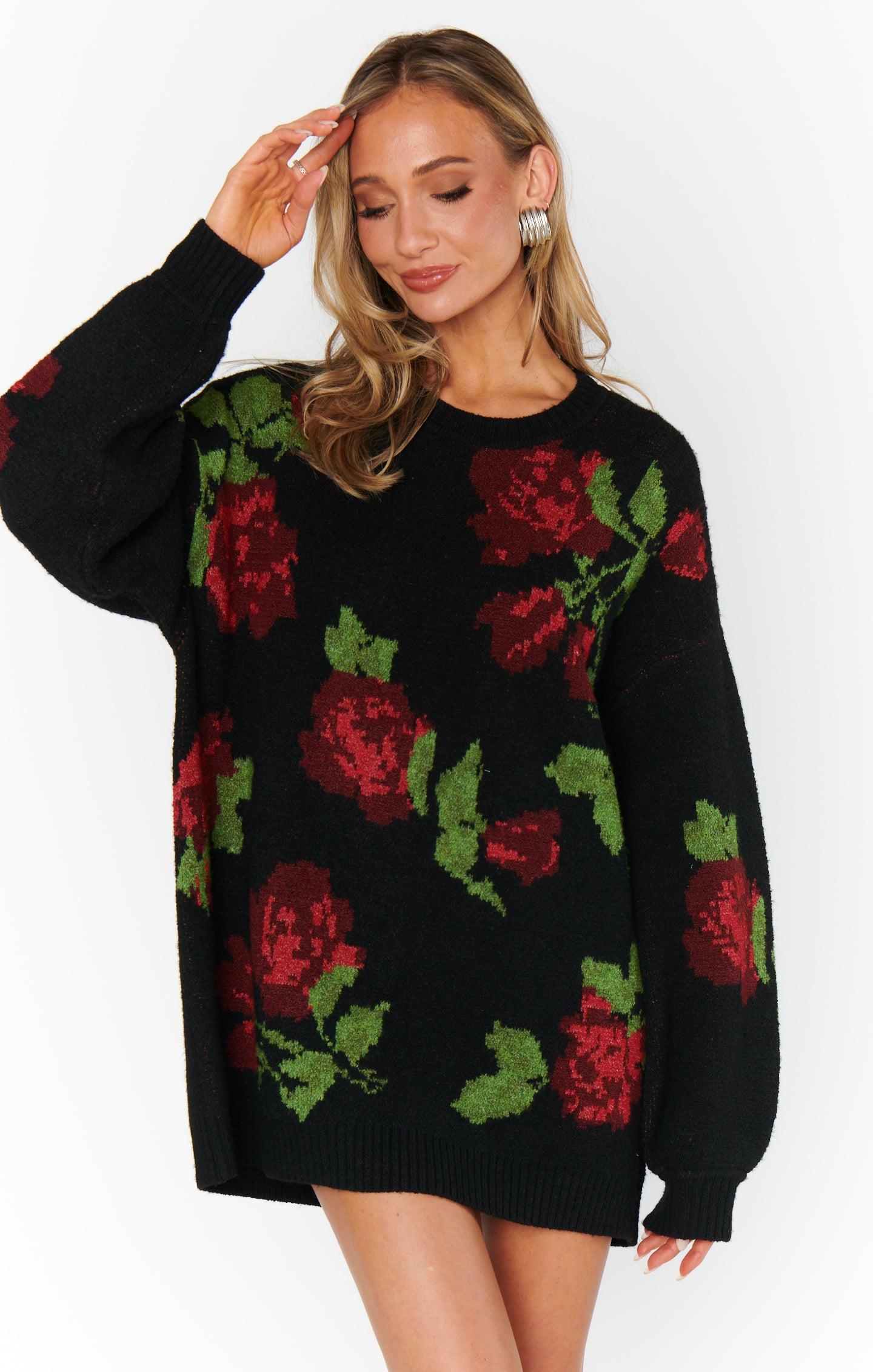 Summit Sweater ~ Send Me Roses Knit Product Image
