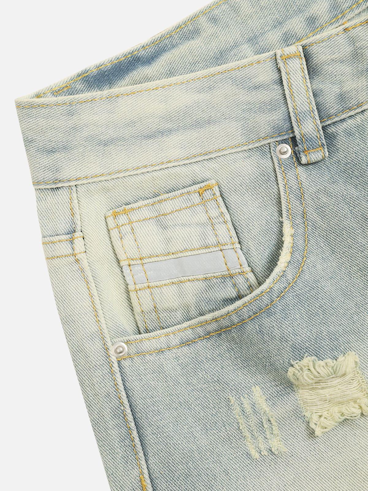 Aelfric Eden Washed Distressed Baggy Jeans Product Image