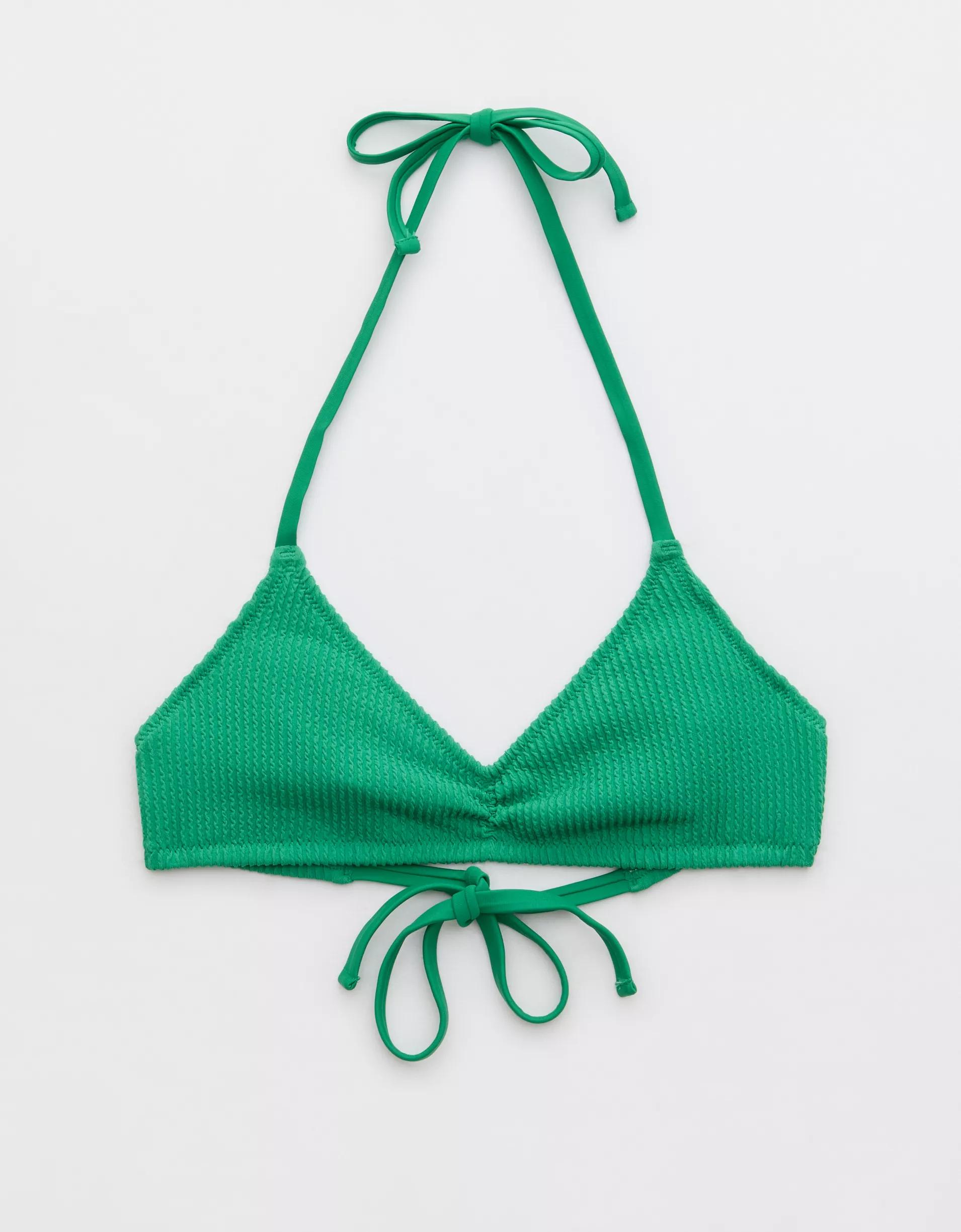 Aerie Crinkle Halter Voop Bikini Top Product Image