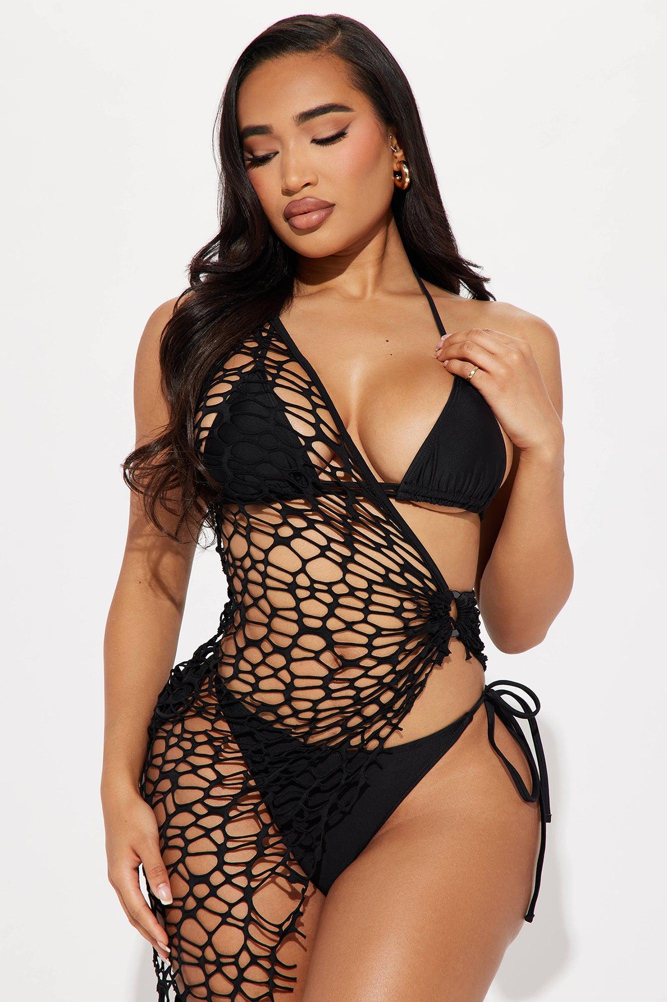 Summers By The Sea 3 Piece Bikini Set - Black Product Image