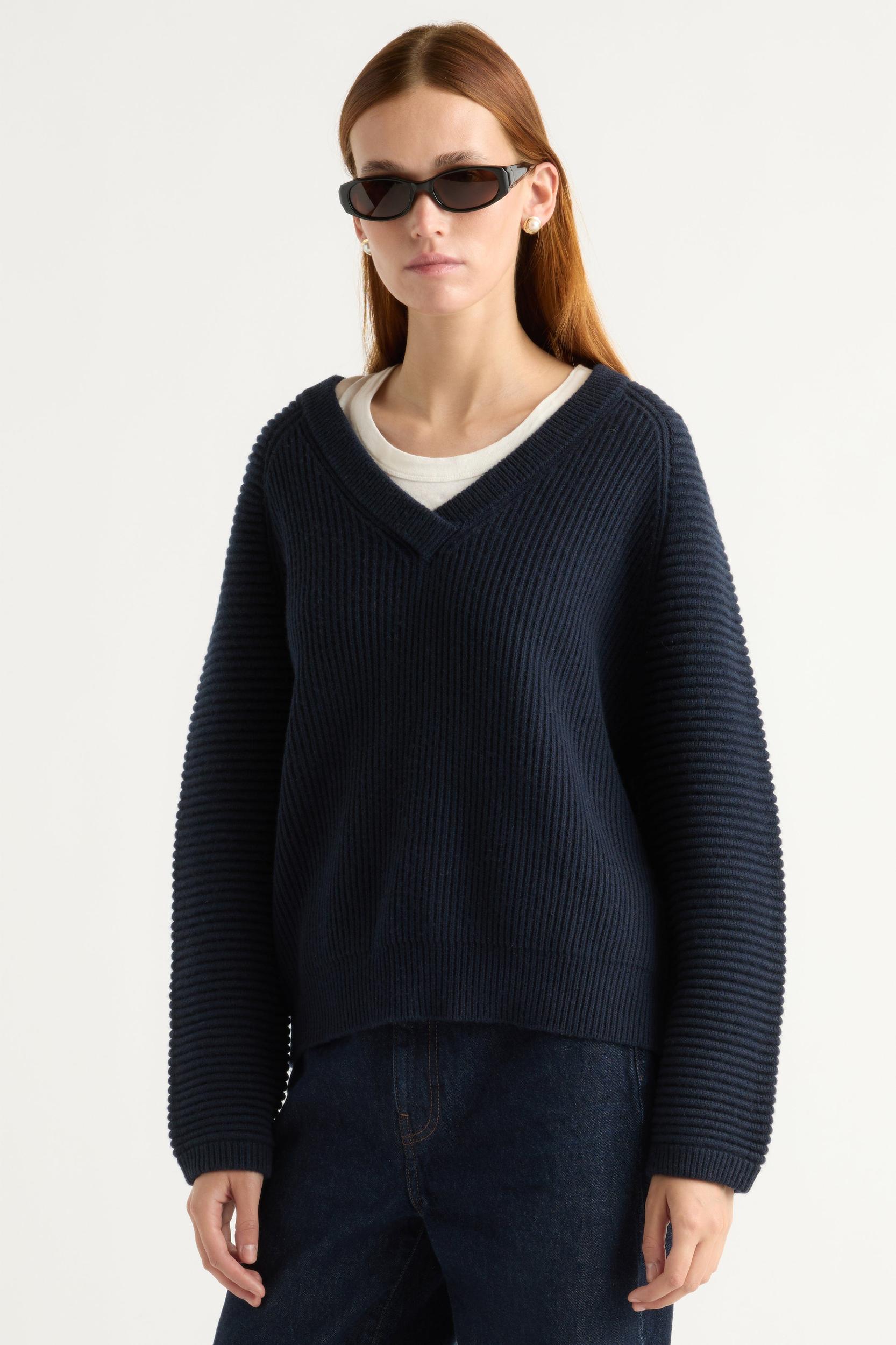 Malala Organic Cotton-Wool Ottoman Sweater Product Image