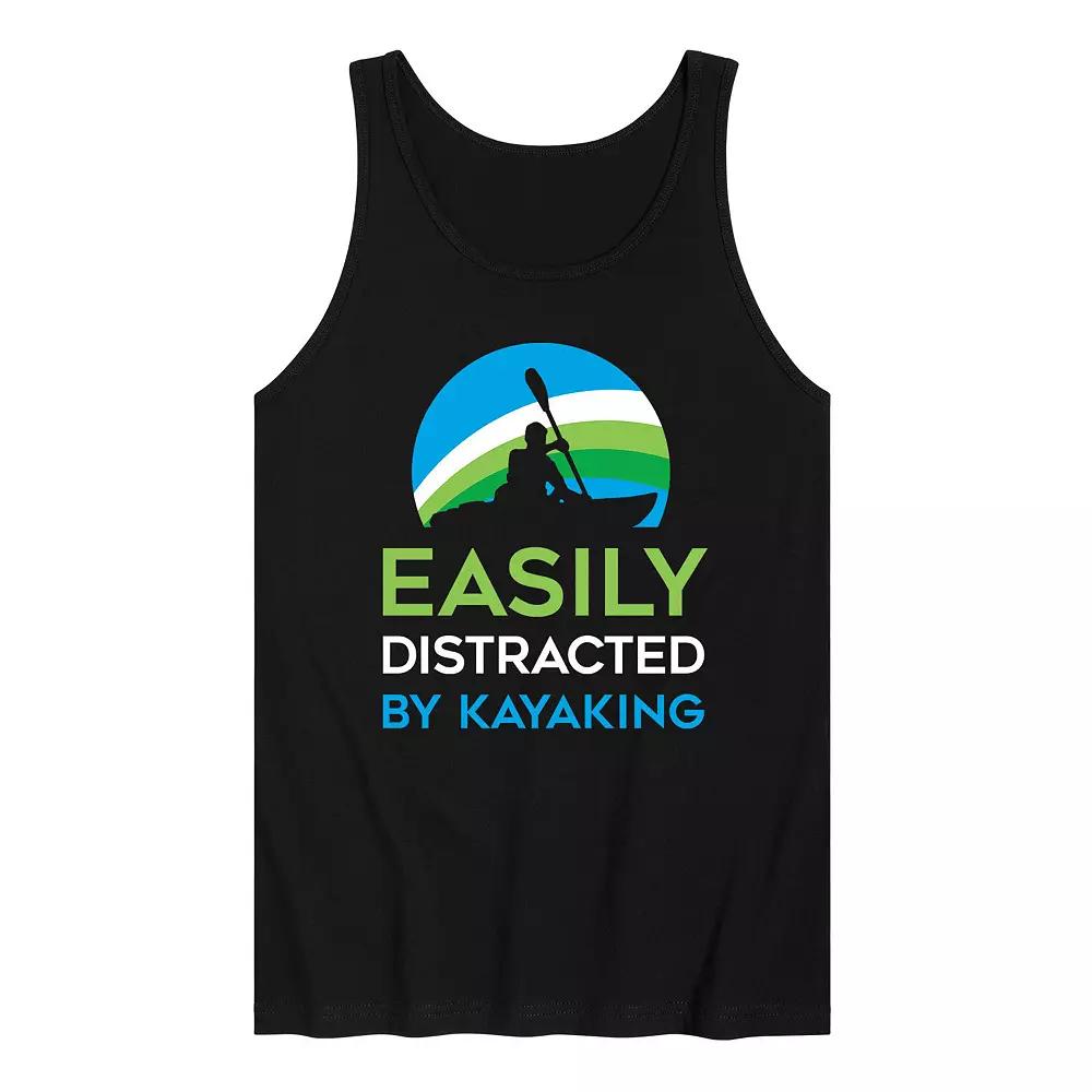 Men's Easily Distracted Kayak Tank Top,  Product Image