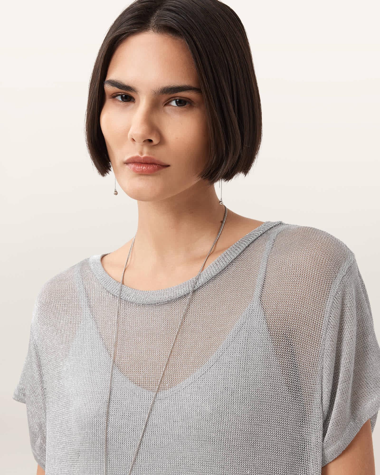 Thea Sparkle Sheer Maxi Dress Product Image