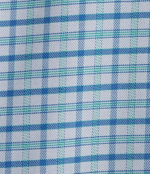 Roundtree & Yorke TravelSmart Easy Care Short Sleeve Thin Plaid Sport Shirt Product Image