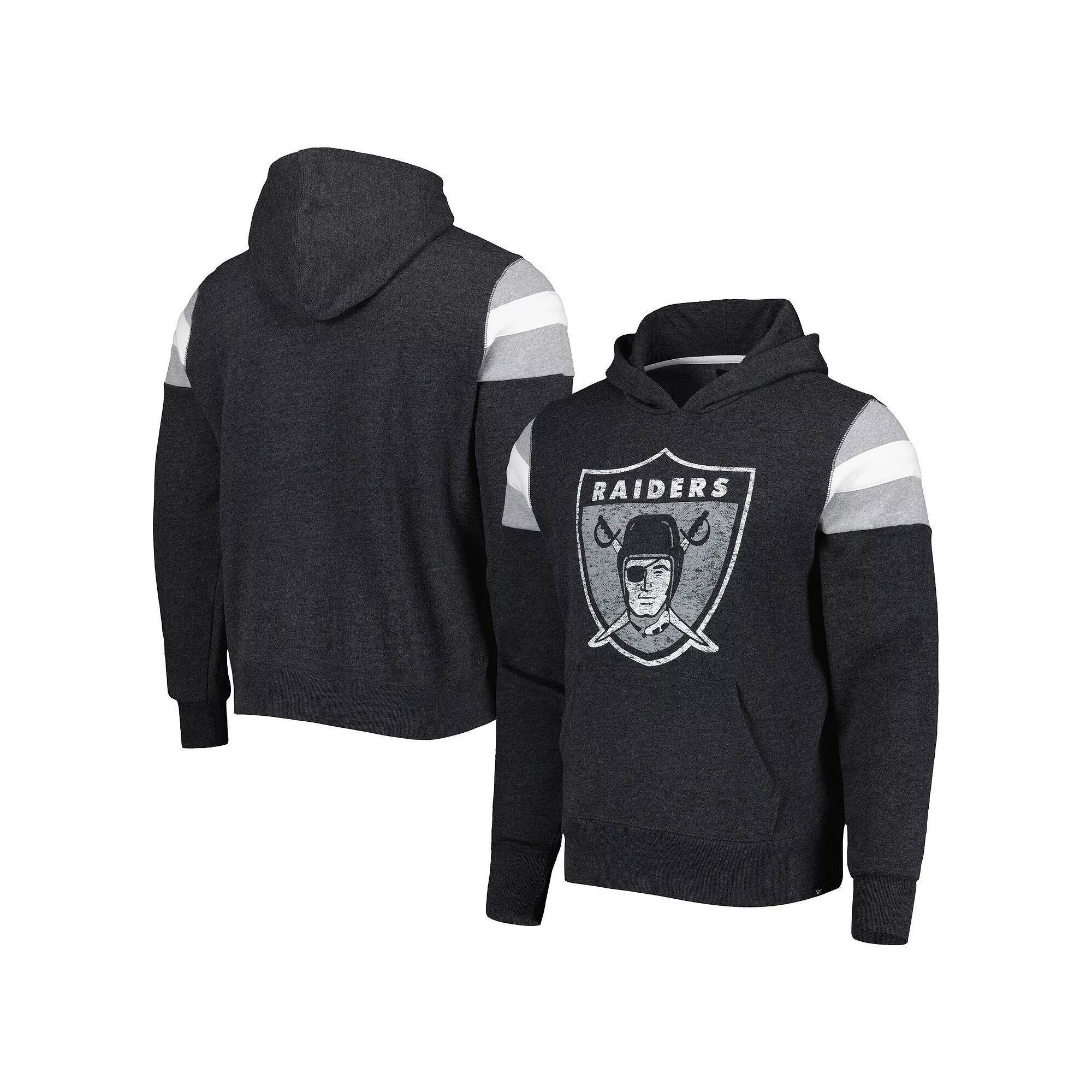 Men's '47 Black Las Vegas Raiders Legacy Premier Nico Pullover Hoodie, Size: Large, Lvr Black Product Image