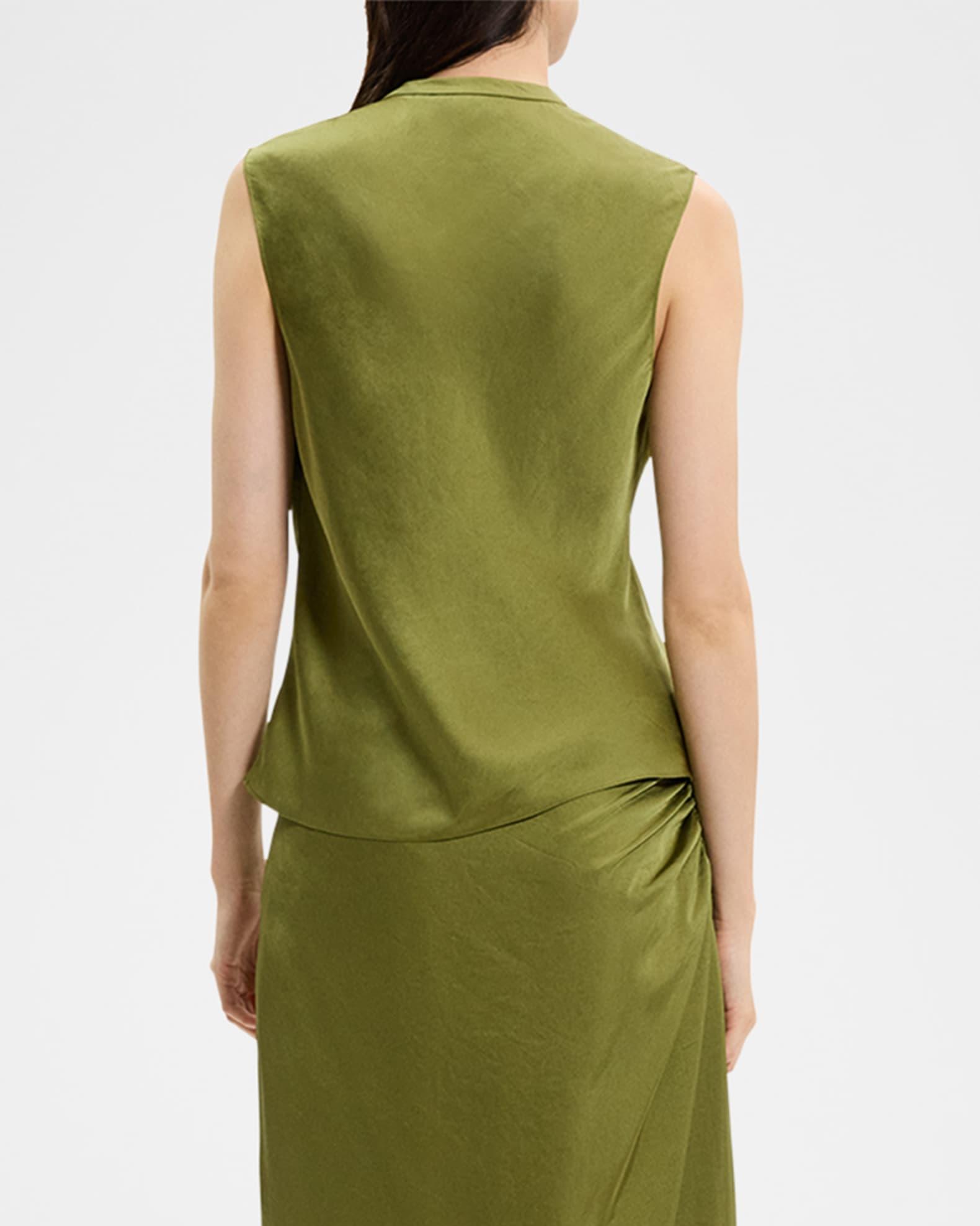 Sleeveless Twisted Scoop-Neck Top Product Image