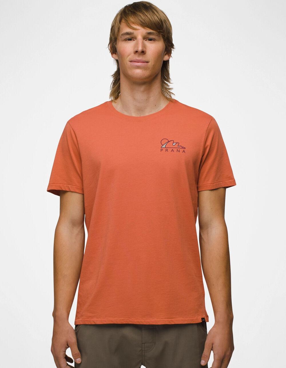 PRANA Everyday Signals Mens Tee - ORANGE Product Image