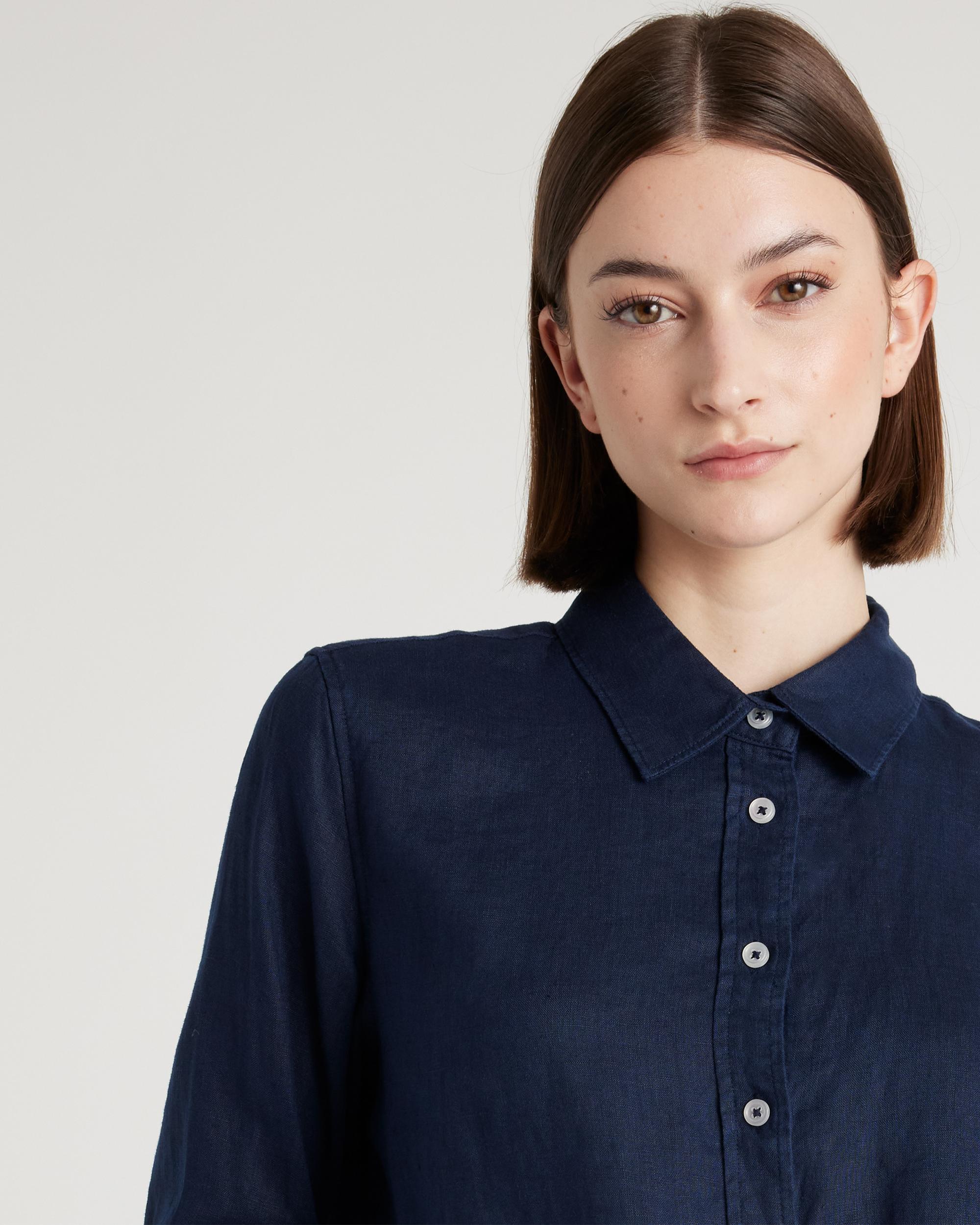 Quince | Women's 100% European Linen Long Sleeve Shirt Product Image