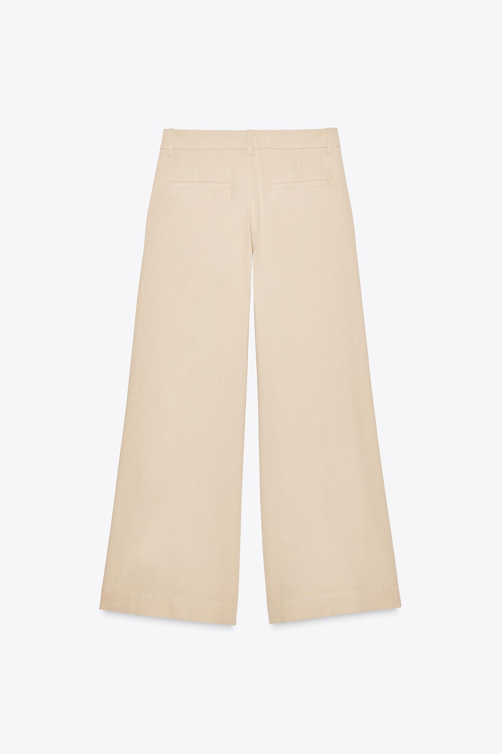 WIDE LEG PANTS WITH DARTS Product Image