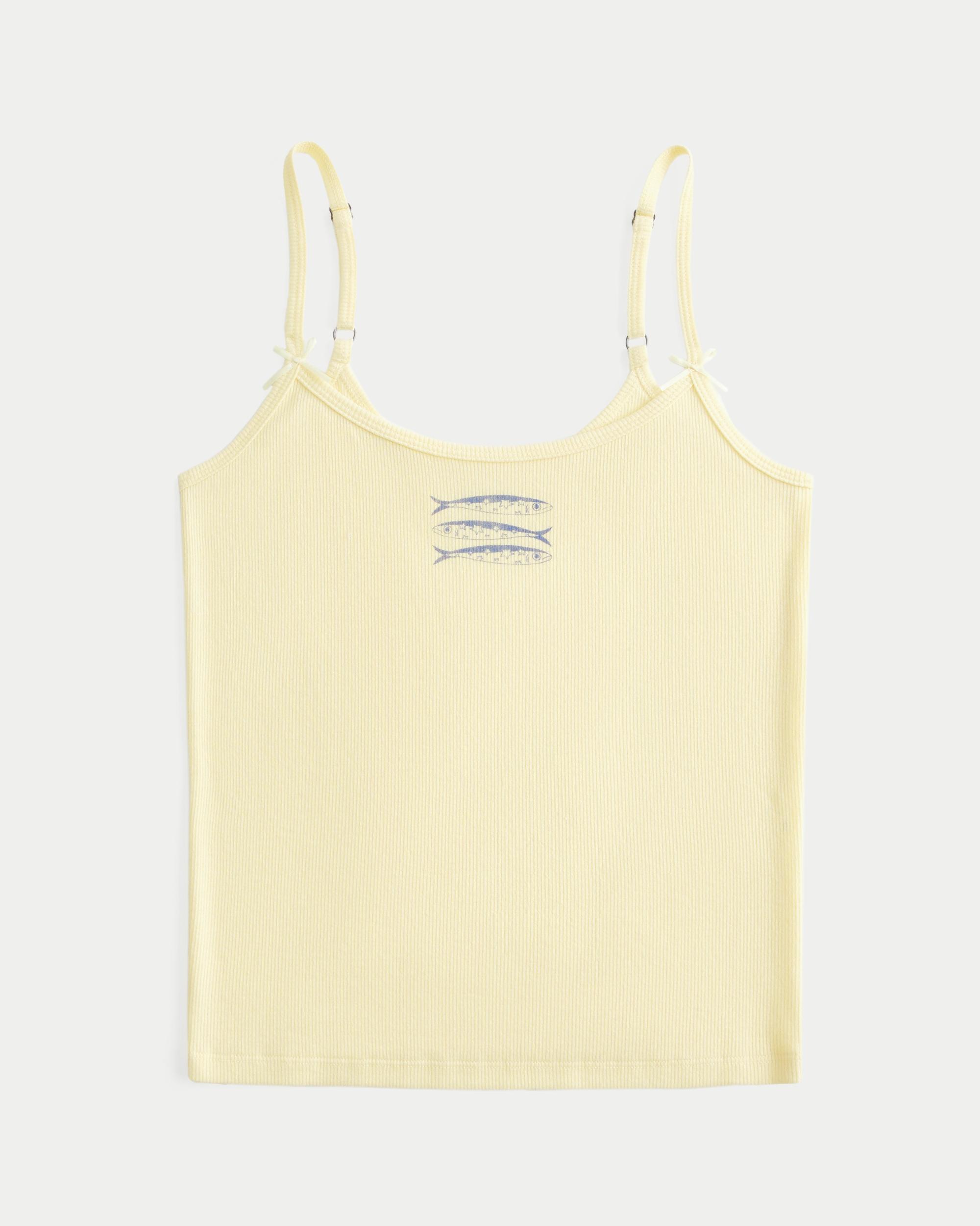 Ribbed Fish Graphic Cami Product Image