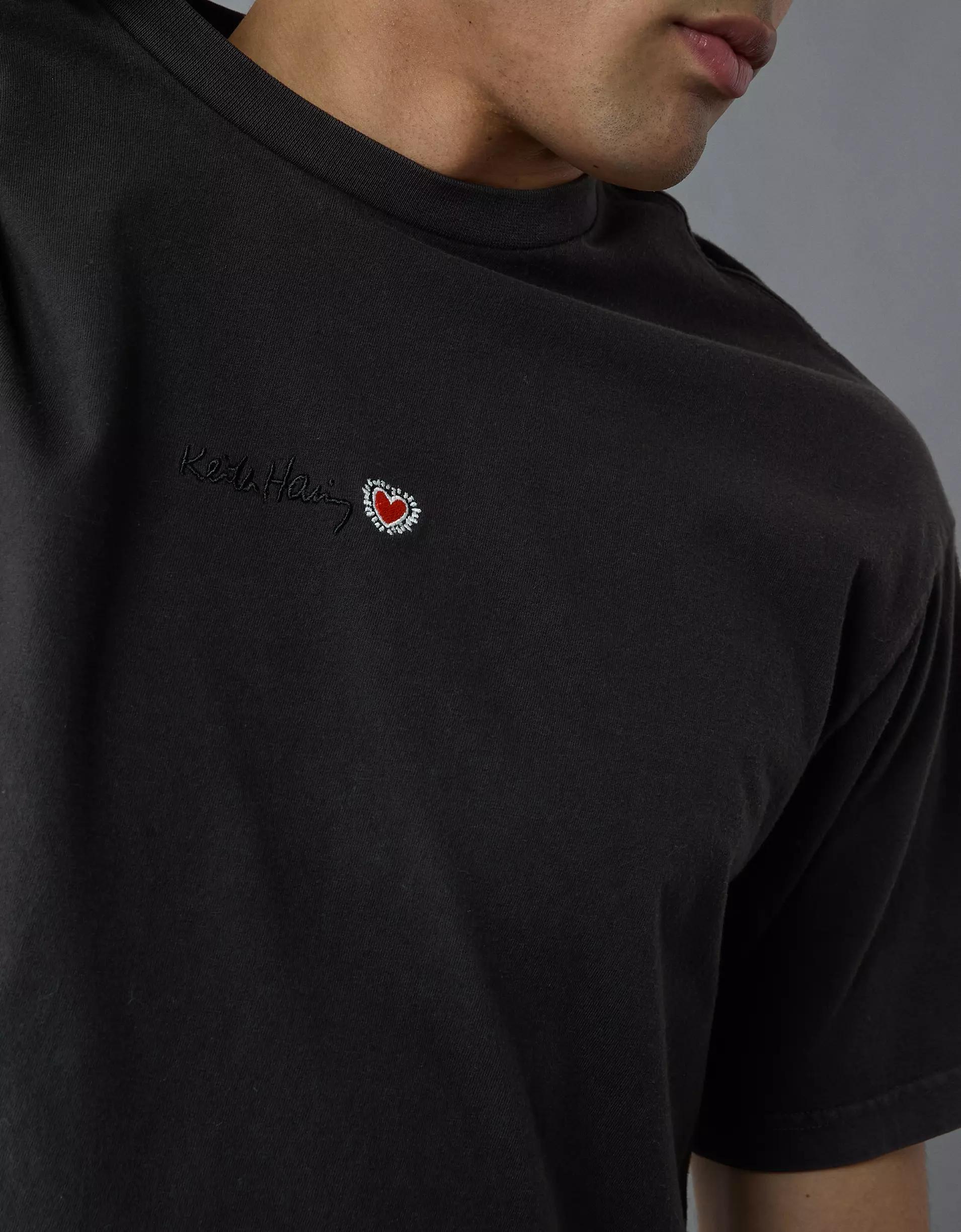 AE Boxy Keith Haring Graphic T-Shirt Product Image