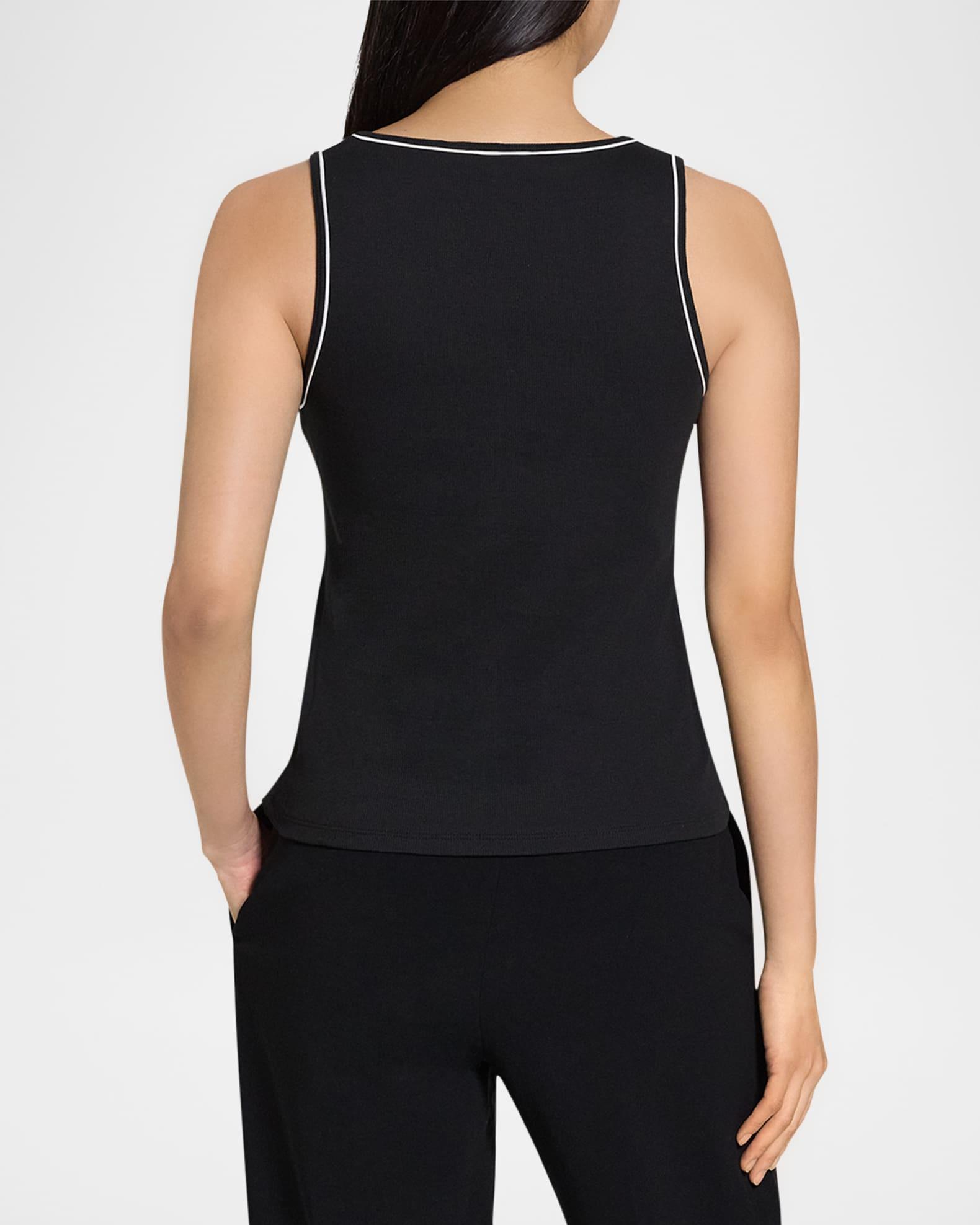 Ribbed Scoop-Neck Tank Top Product Image