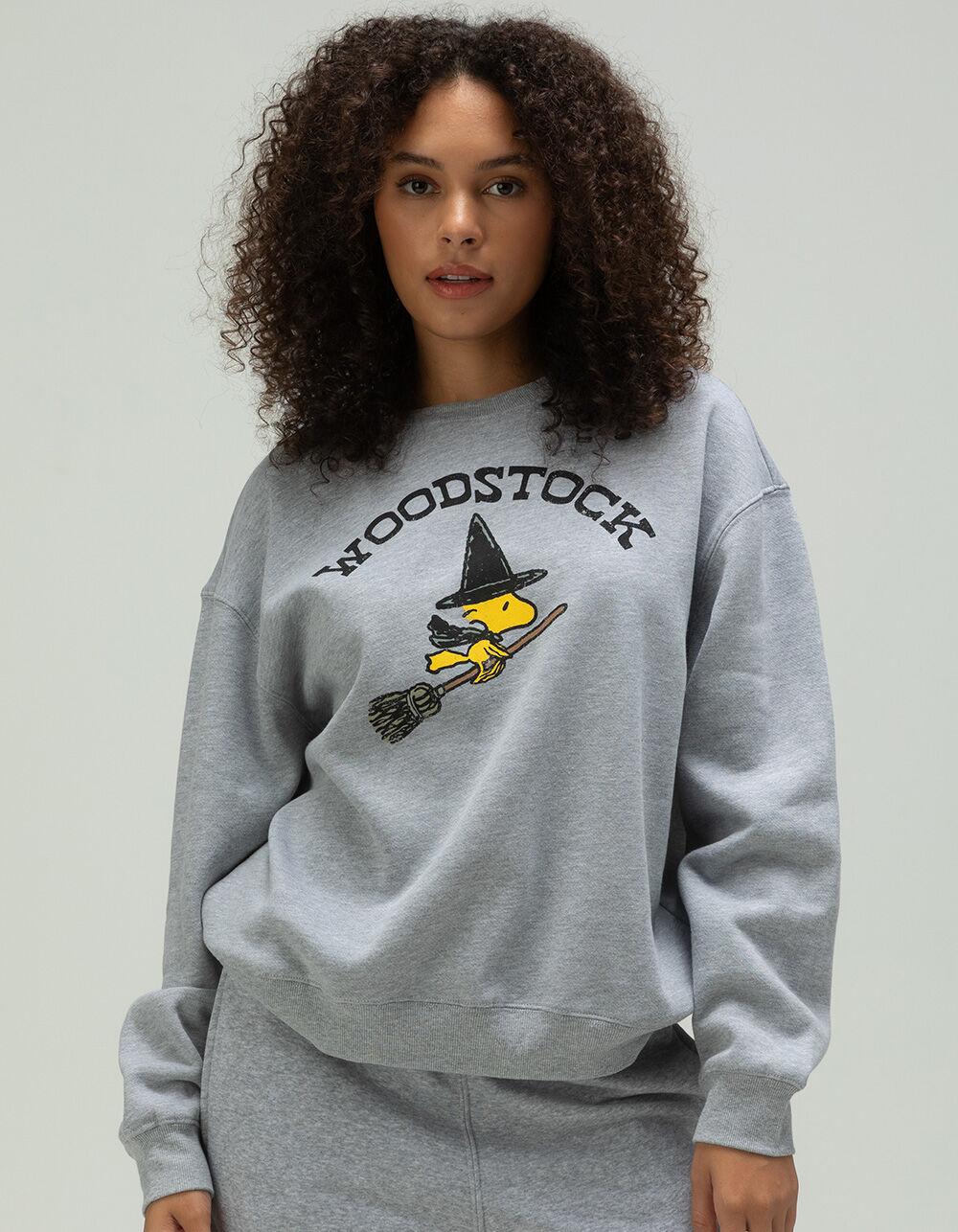 RSQ x Peanuts Womens Woodstock Crewneck Sweatshirt - HEATHER GRAY Product Image