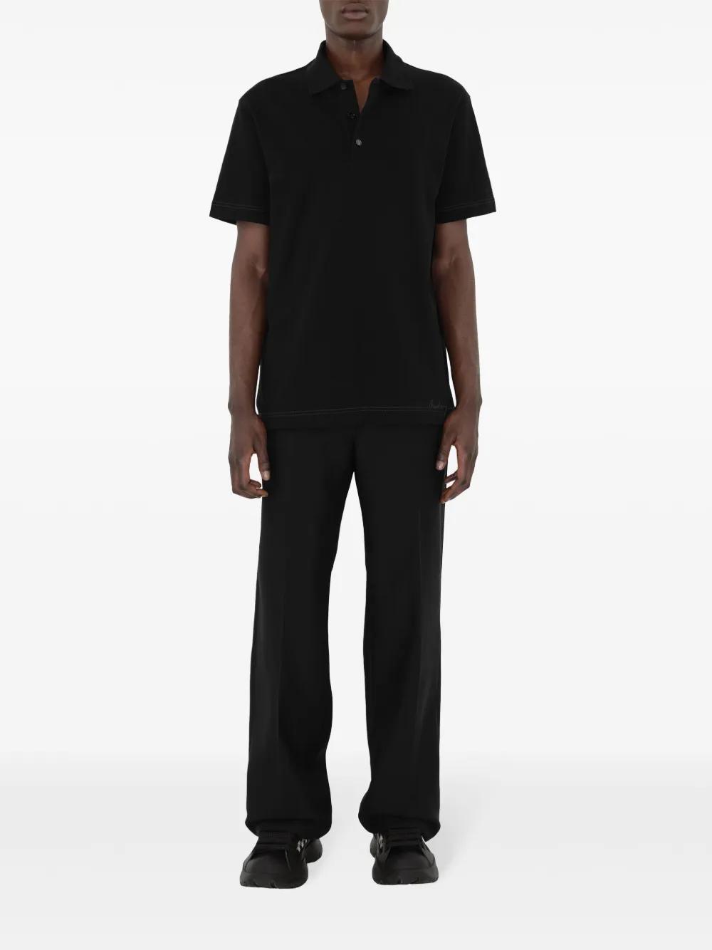 logo-embroidered cotton polo shirt Product Image