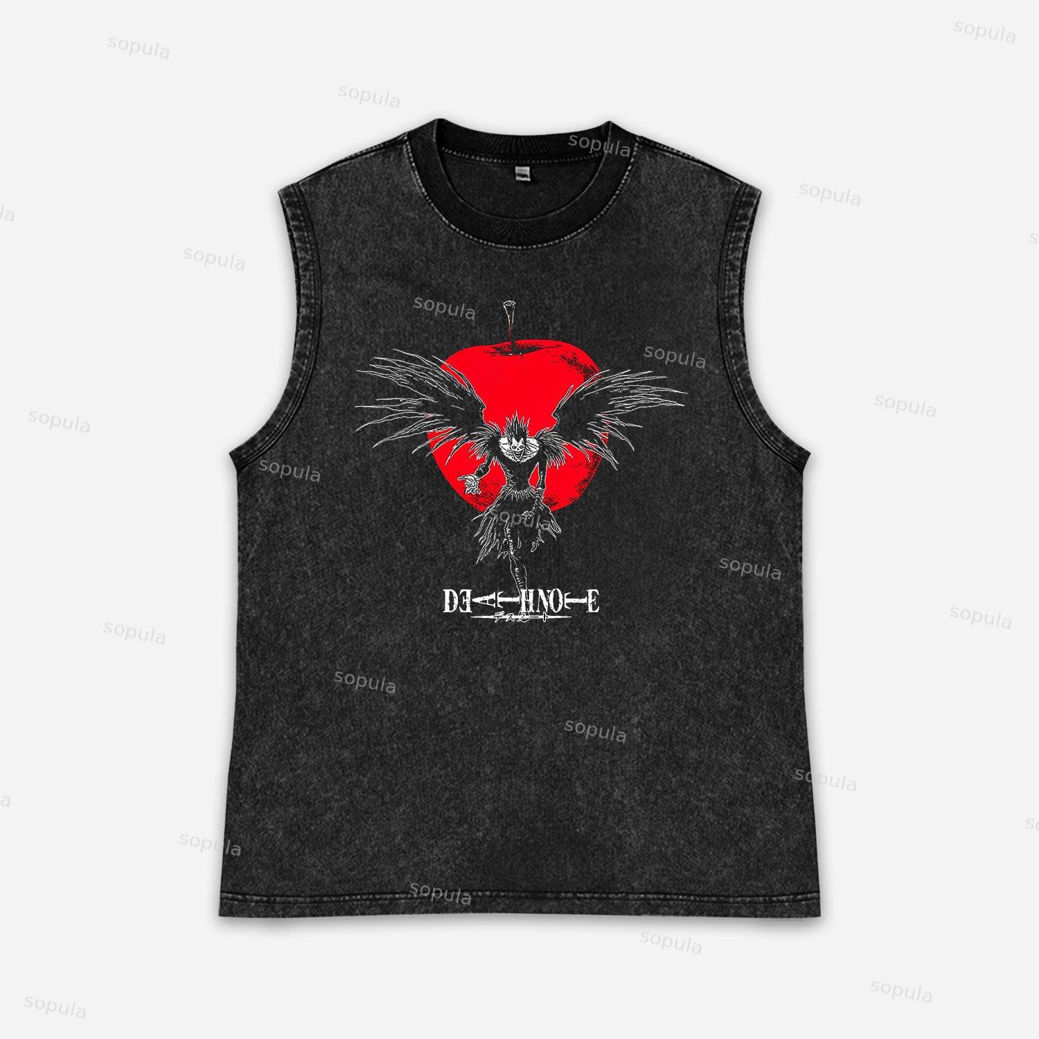 Ryuk On Apple Acid Washed Tank Top Product Image