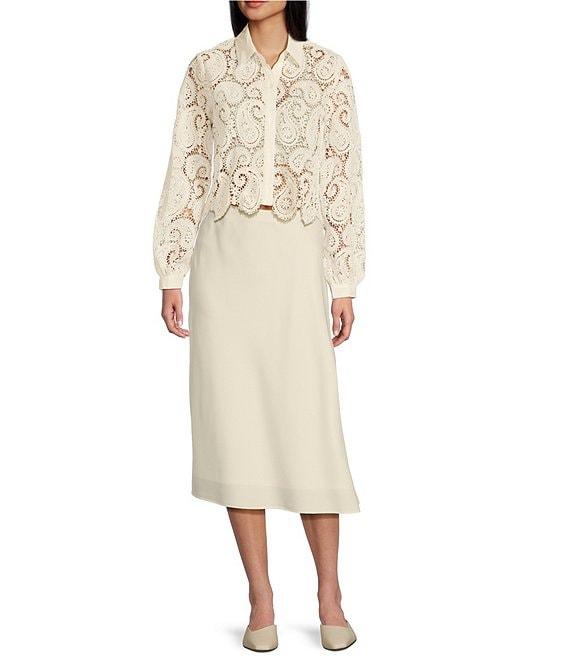 Evolutionary Mid Rise Satin Skirt Product Image