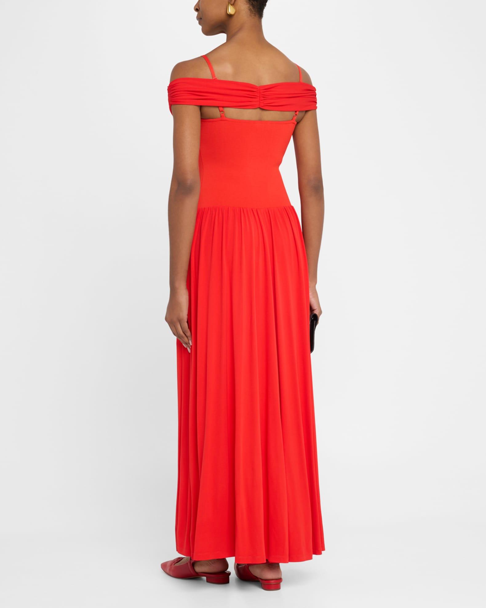 Amarantha Cold-Shoulder Jersey Maxi Dress Product Image