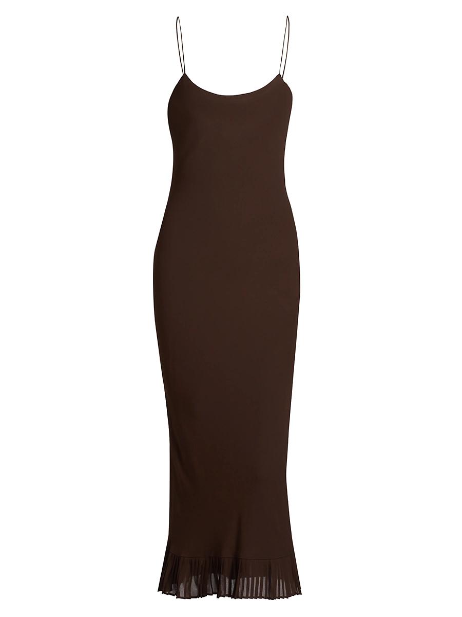 Womens Suki Pleated Hem Midi-Dress Product Image