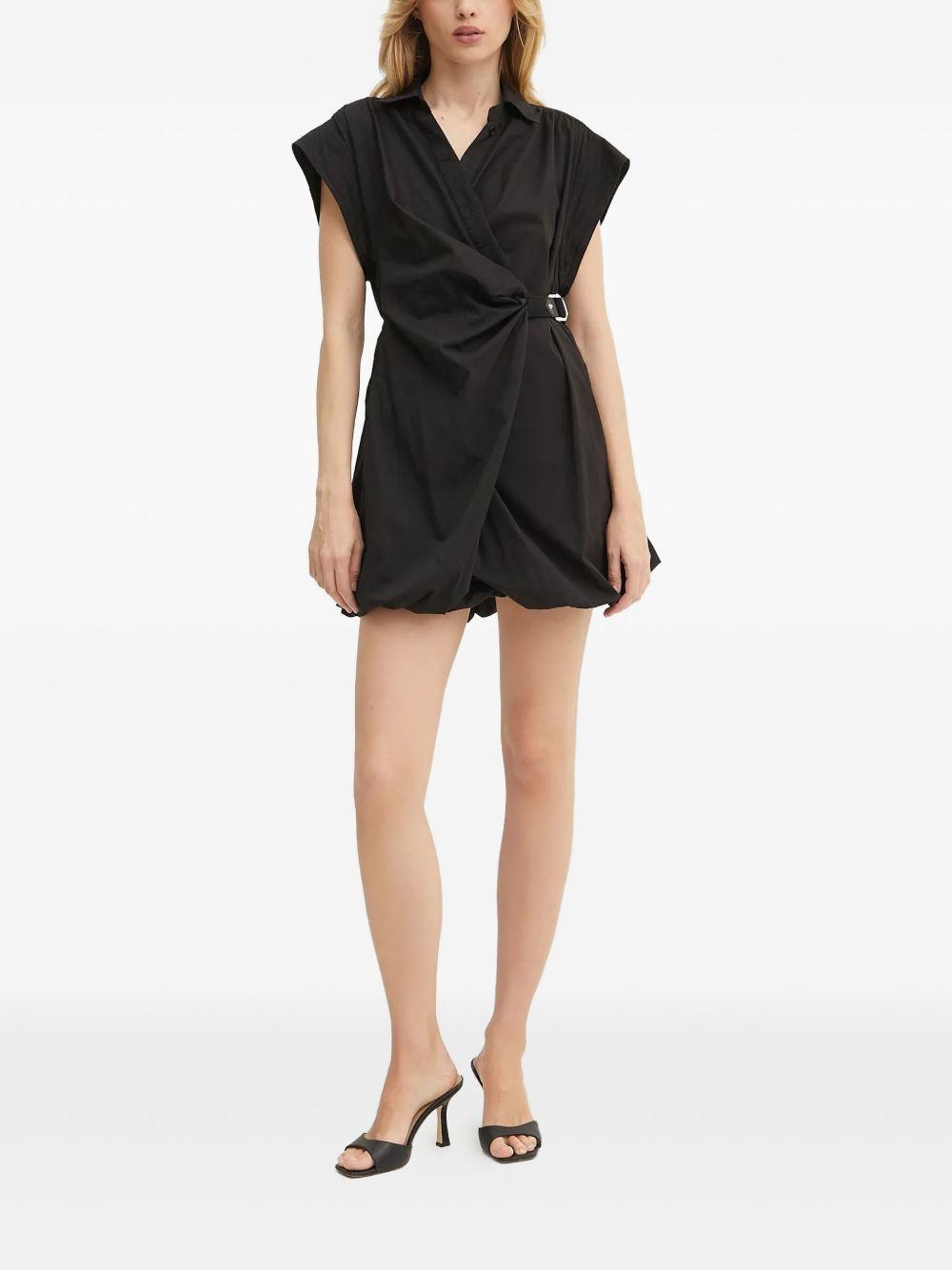 belted wrap mini dress Product Image