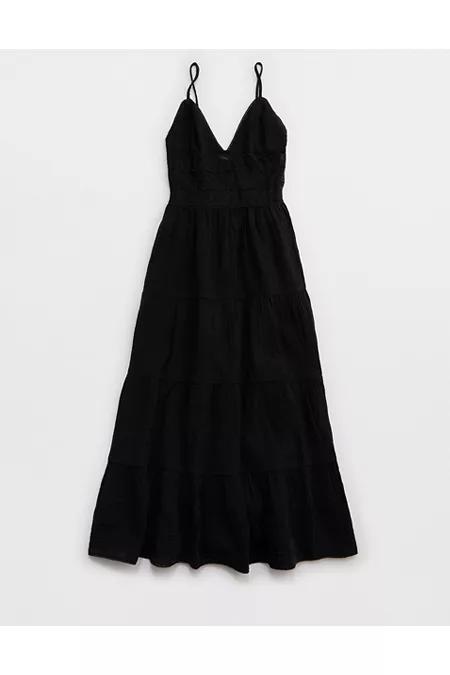 Aerie Lace Mix Midaxi Dress Women's Product Image