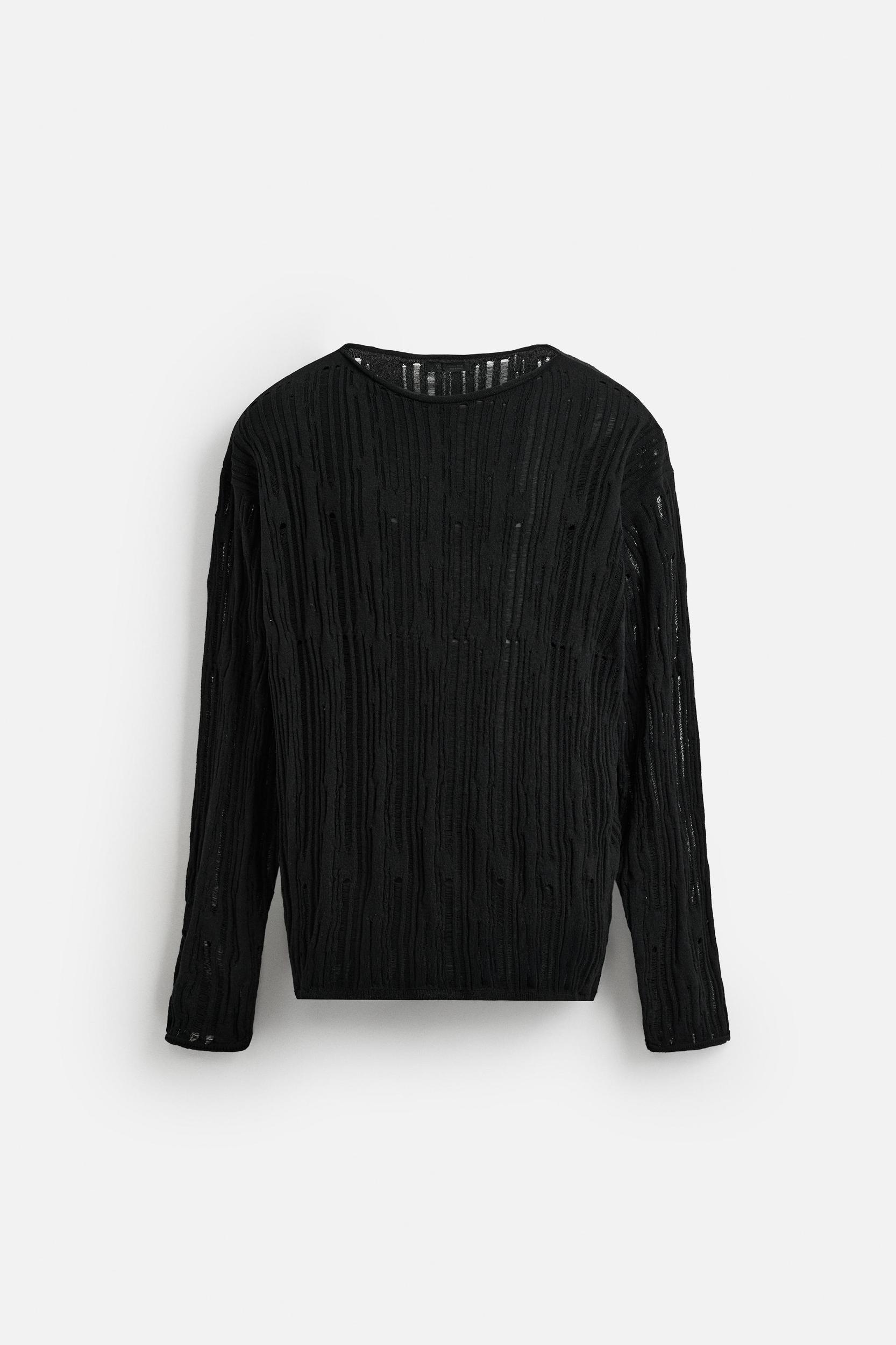 DROP STITCH TEXTURED SWEATER Product Image