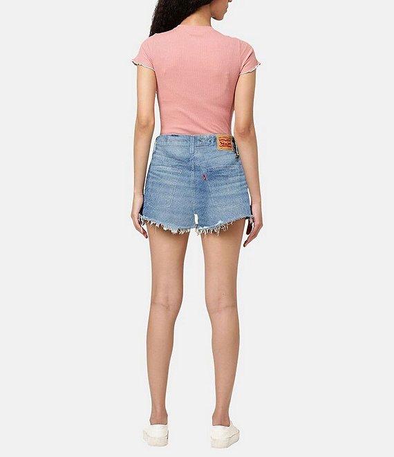 Levi's® 501® Original High-Rise Destructed Denim Shorts Product Image