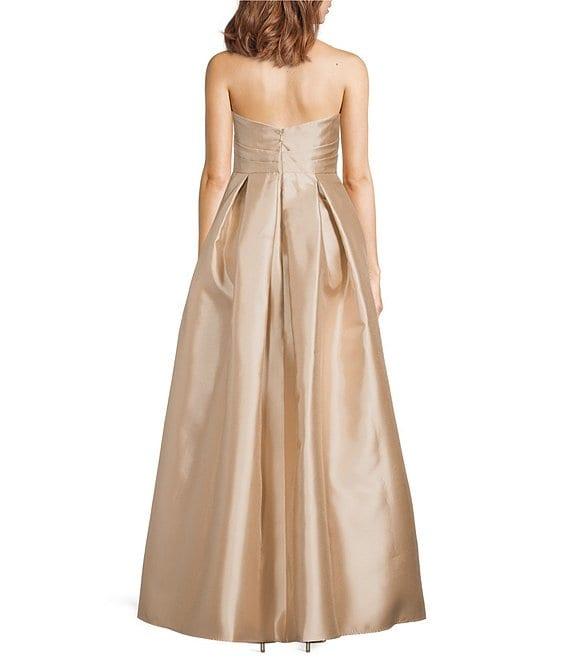 Donna Karan Sweetheart Neck Strapless Mikado Twill Satin Dress Product Image