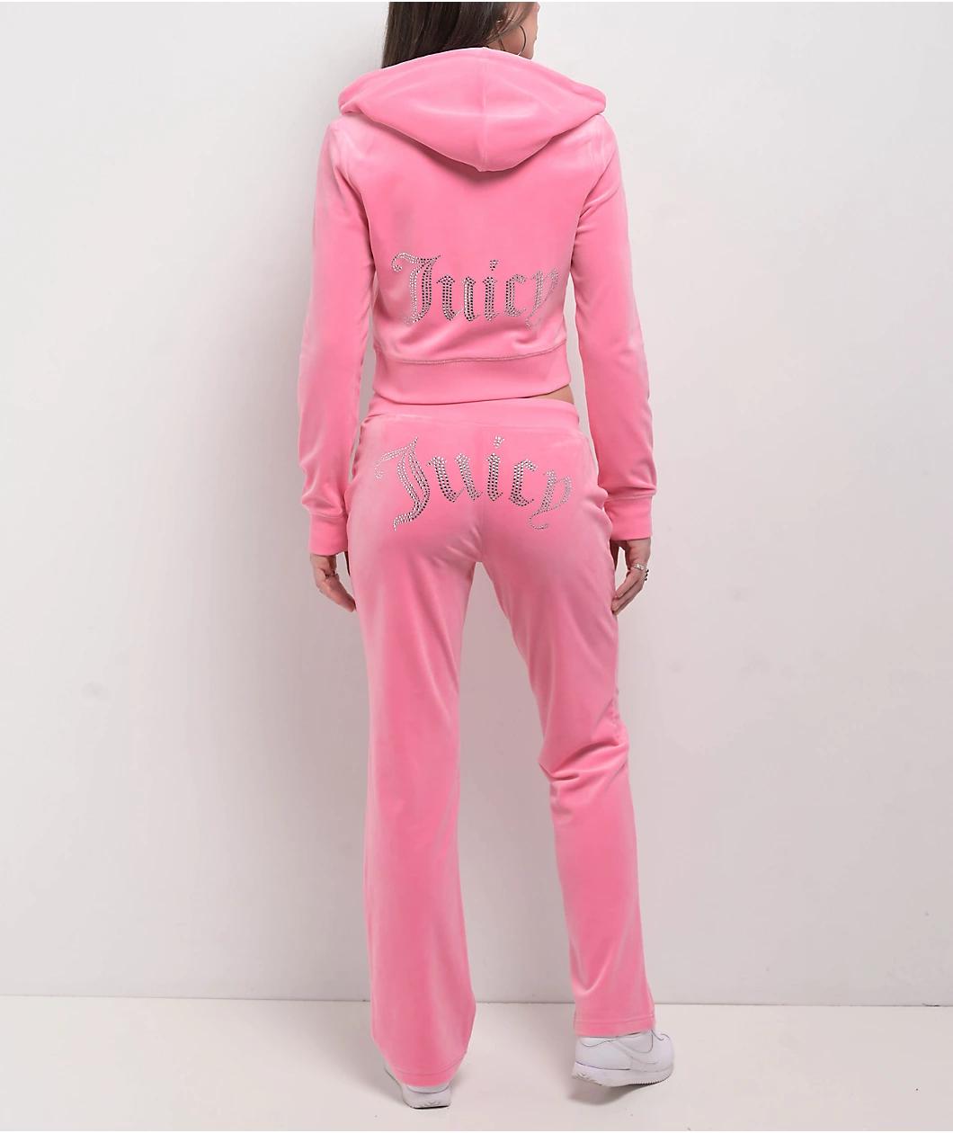 Juicy Couture OG Bling Hot Hot Velour Zip Hoodie Product Image