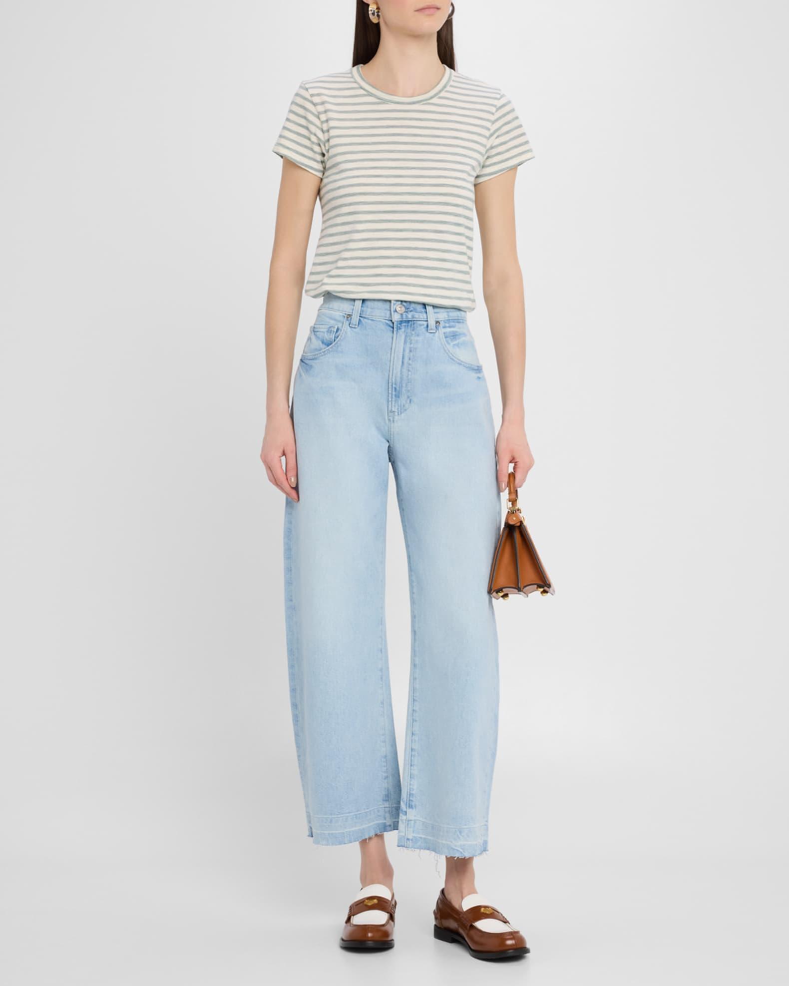 Arellia Ankle Jeans with Wide Undone Hem Product Image