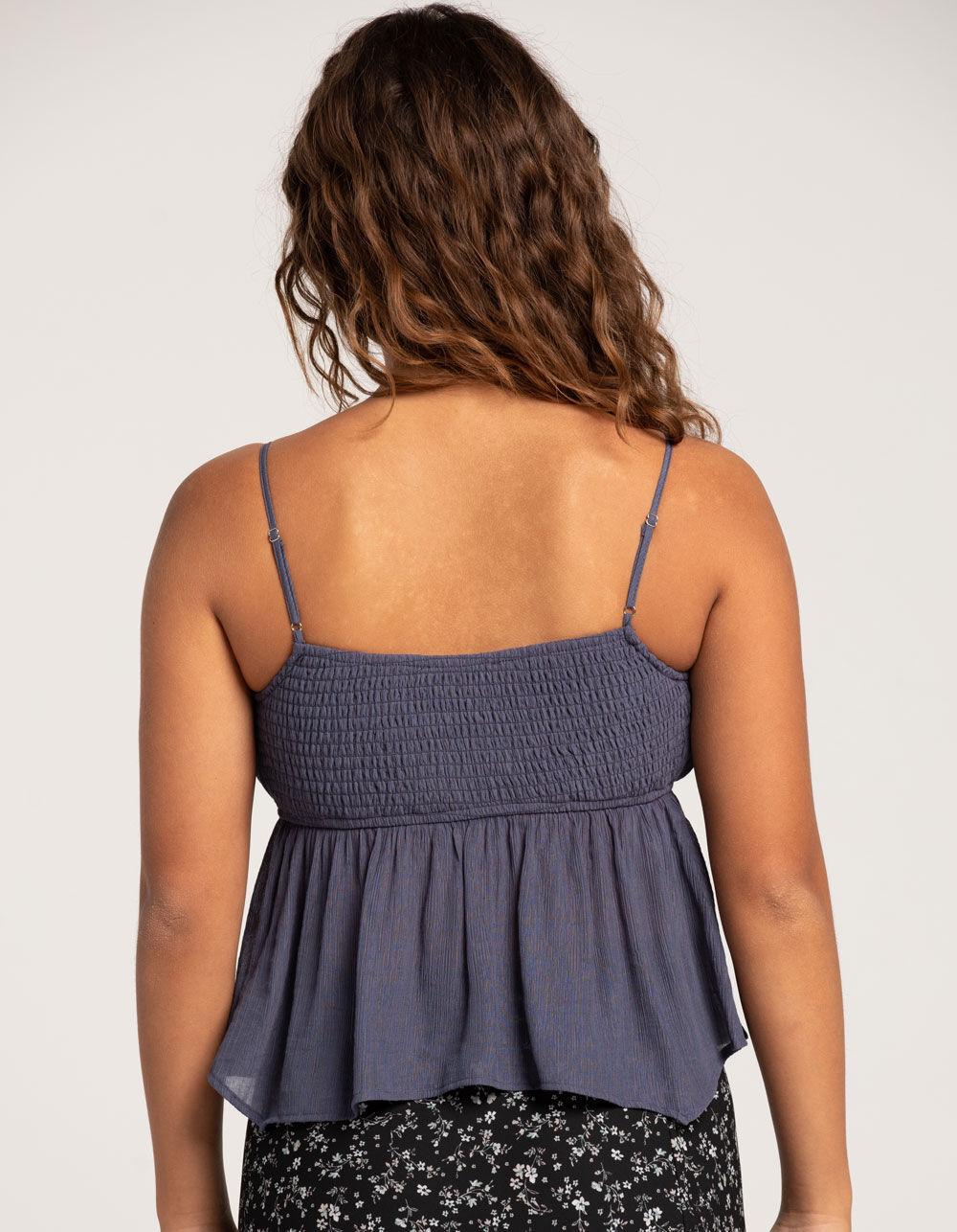 RSQ Womens Texture Hanky Top - SLATE Product Image