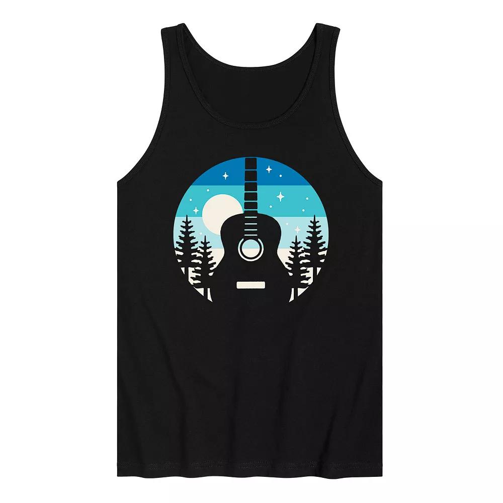Men's Retro Guitar Nature Tank Top,  Product Image