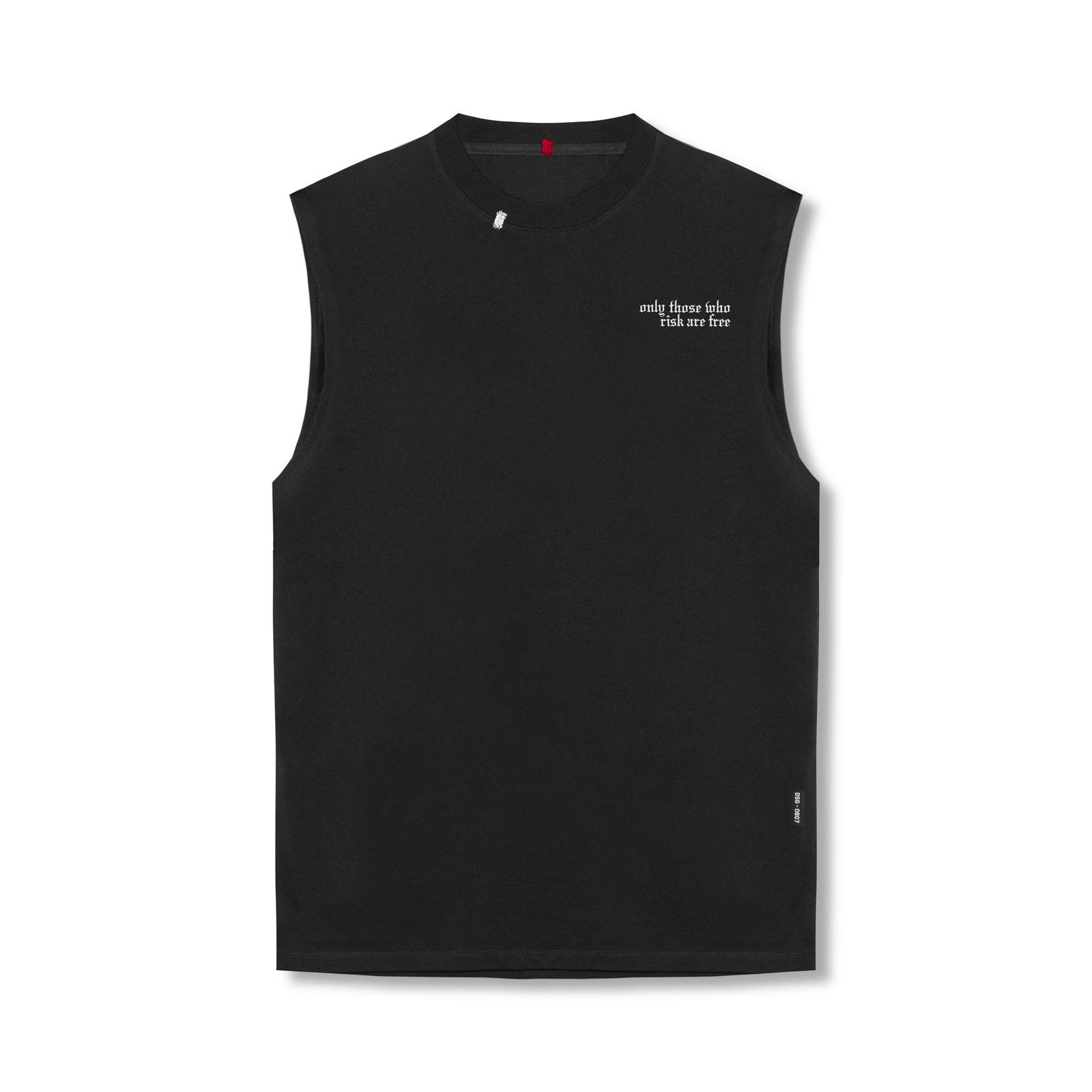 0807. Tech Essential™ Relaxed Cutoff - Black/White "OTWR" Product Image