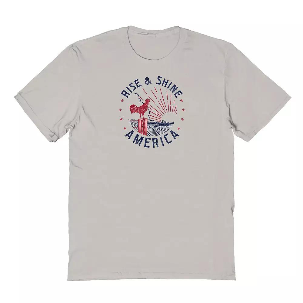 Men's COLAB89 by Threadless Rise & Shine Graphic Tee, Size: Small, Ice Gray Product Image