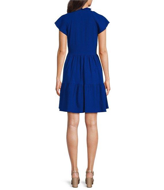 Alex Marie Vanya V-Neck Short Sleeve Dress Product Image