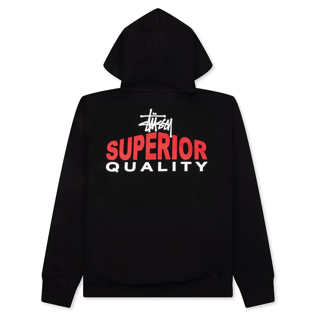 Superior Quality Zip Hoodie - Black Male Product Image