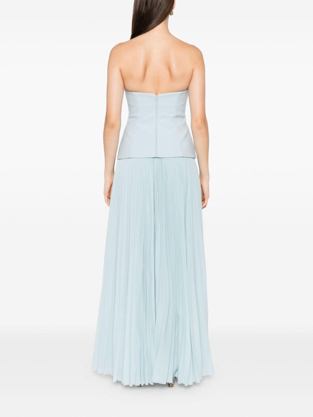 Britt strapless pleated dress Product Image