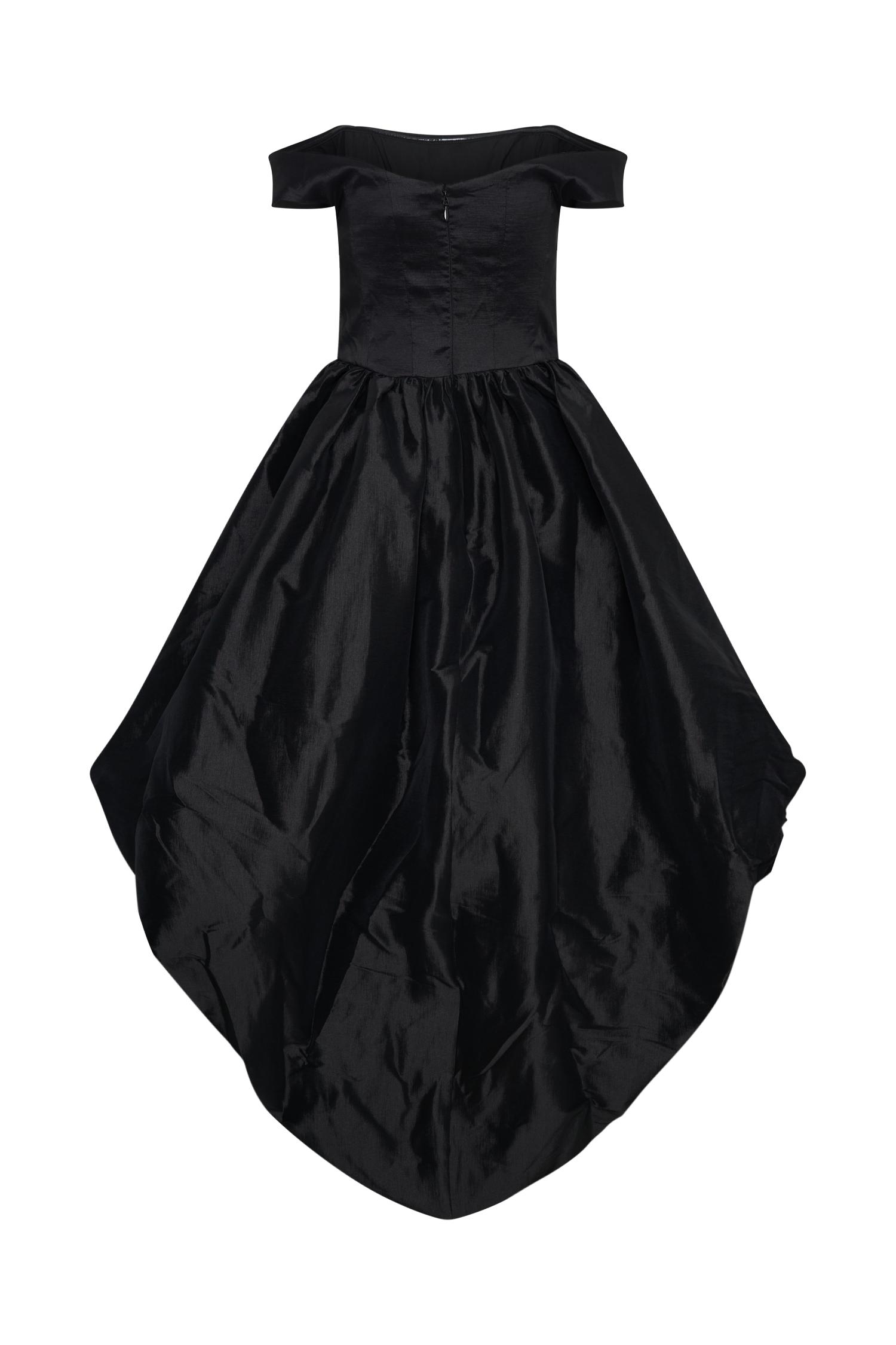 Amelia Bubble Maxi Dress - Black Product Image