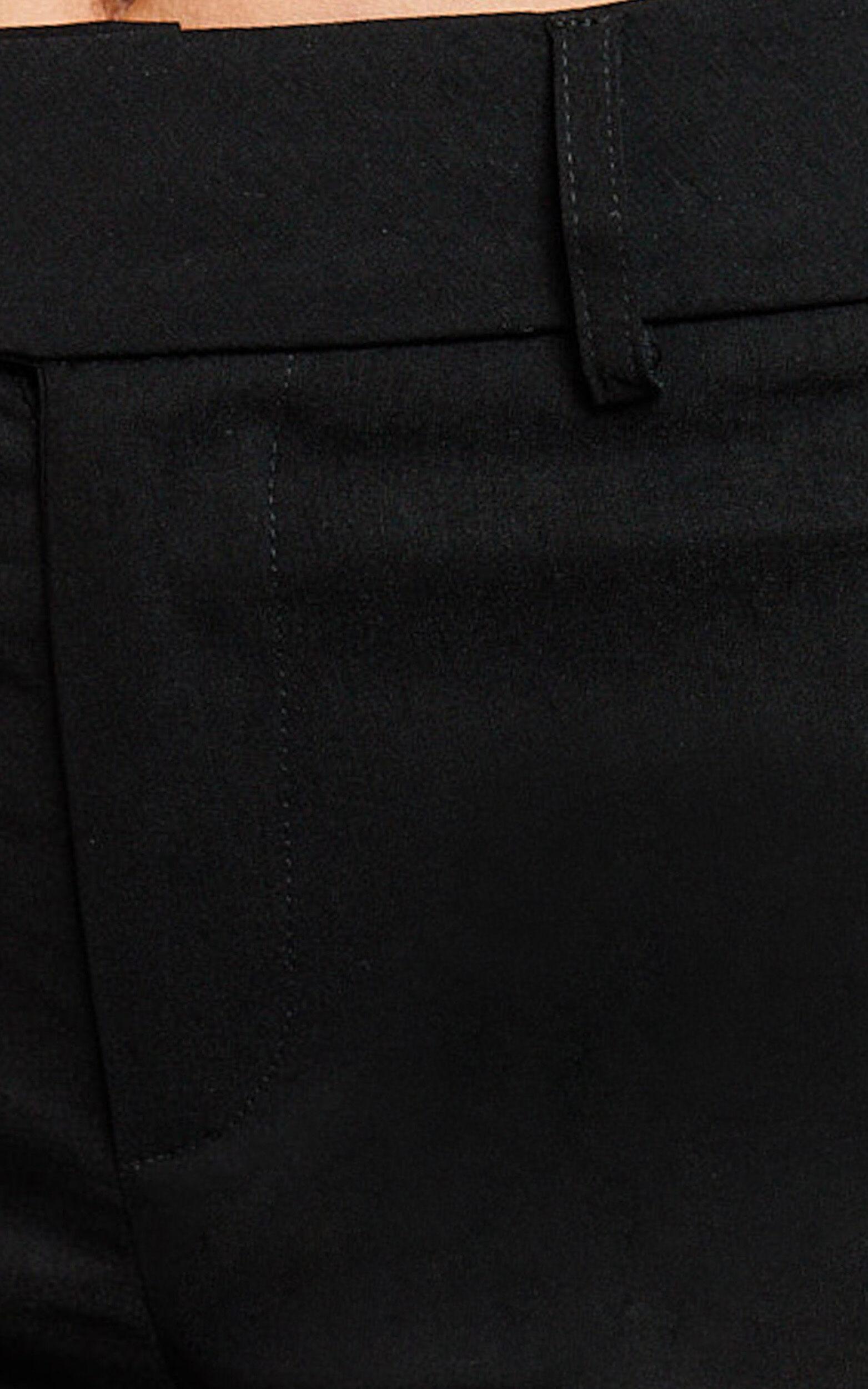 Lindsay Pants - Mid Rise Belted Bootcut Pants in Black Product Image