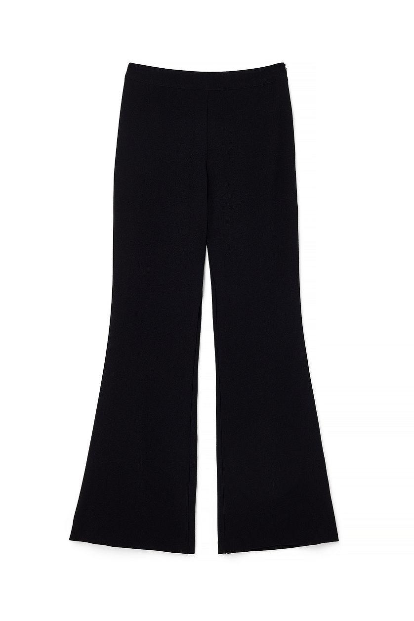 Structured Flared High Waist Suit Pants Product Image
