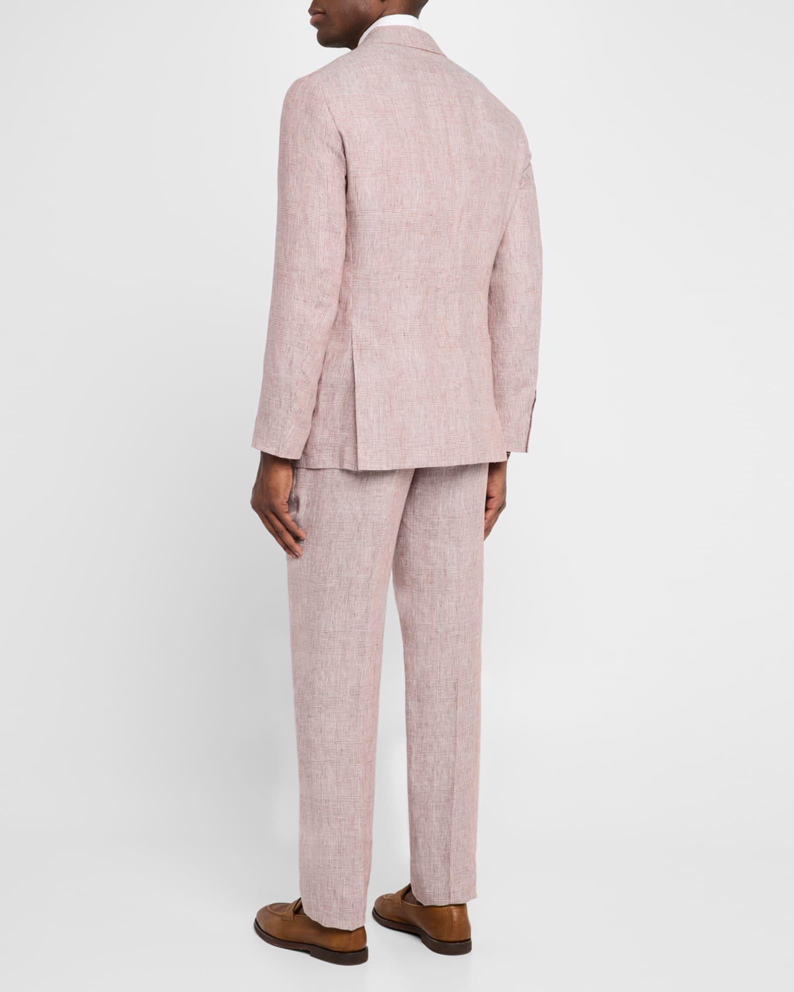 Men's Linen Glen Plaid Two-Piece Suit Product Image