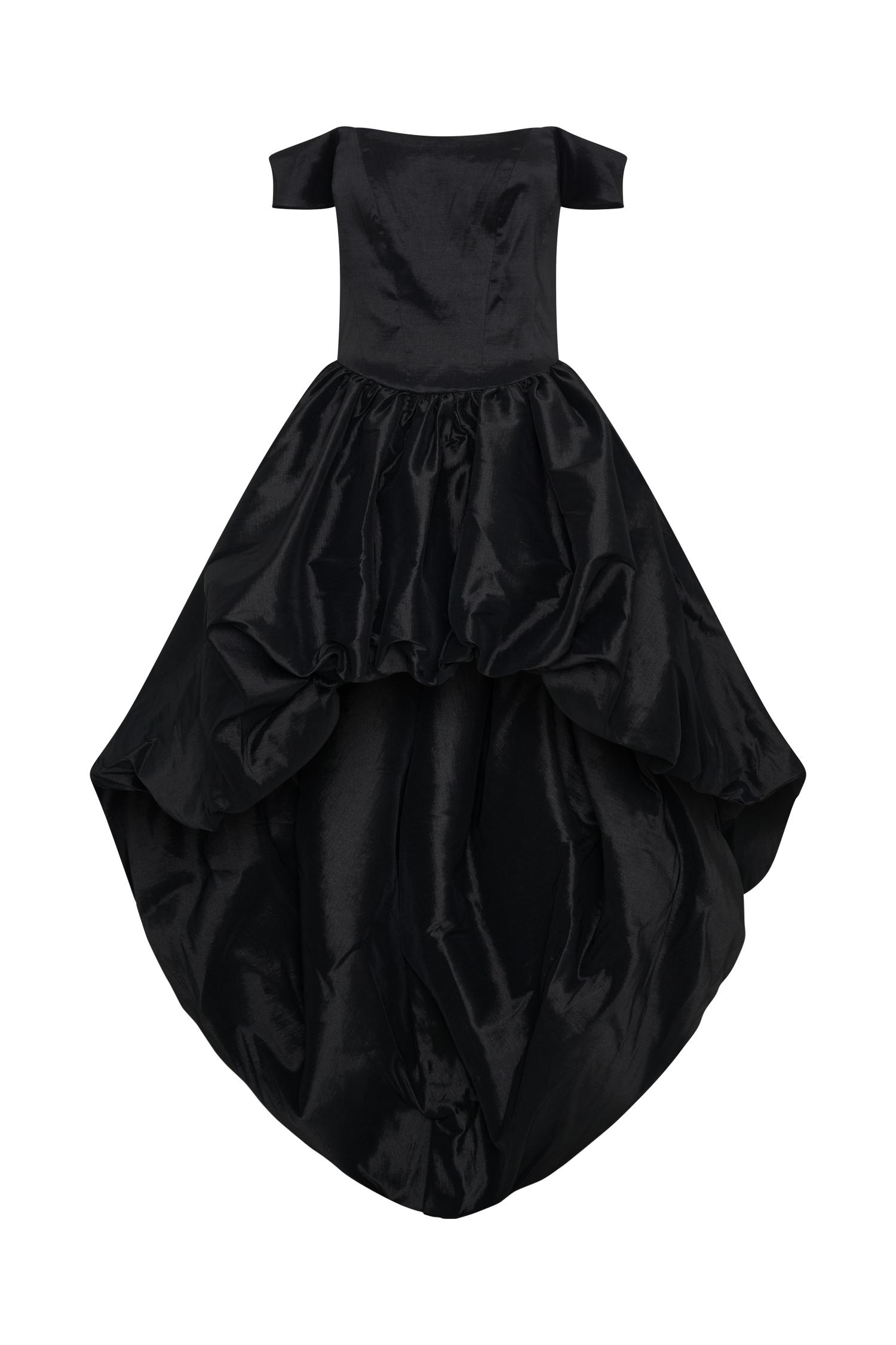 Amelia Bubble Maxi Dress - Black Product Image