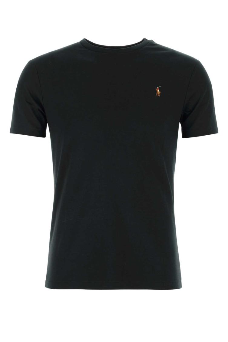 POLO RALPH LAUREN Classic Fit Soft Cotton Crewneck T-shirt In Polo Black Product Image