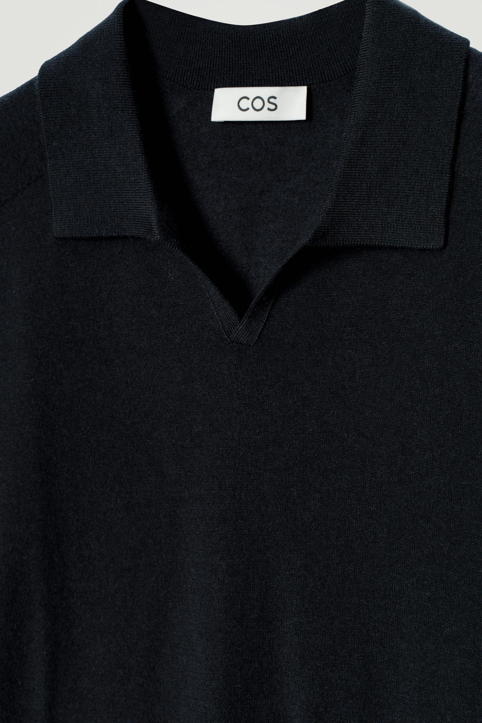OPEN-COLLAR CASHMERE POLO SHIRT Product Image