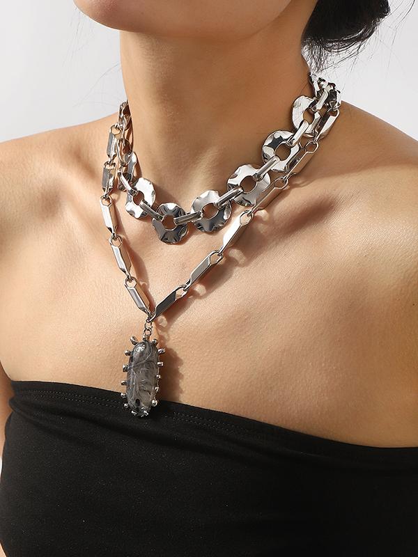 Normcore Chains Geometric Necklaces Accessories Product Image