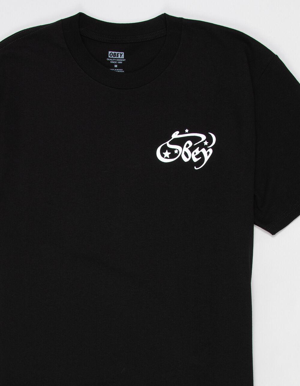 OBEY Moon & Stars Mens Tee - BLACK Product Image
