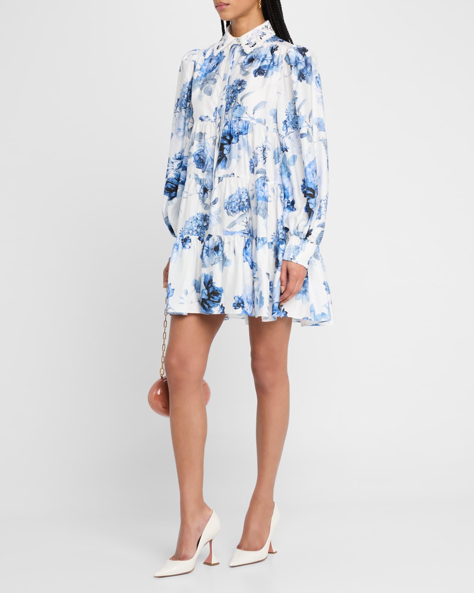 Junia Embroidered Collar Mini Shirtdress Product Image